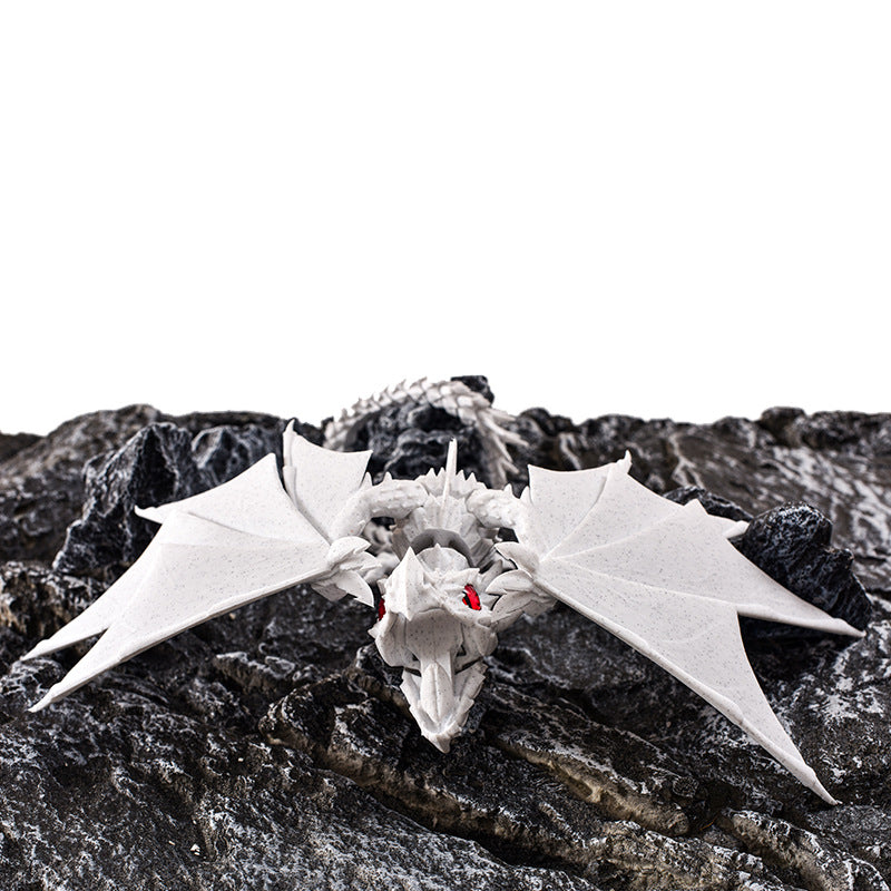 3D Printing Ornaments Dragon Toy Movable Joint Flexible Finger-Biting Dragon Hot Selling Cross-Border Printing Dragon Ornaments Printing Toys