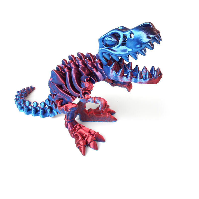 Tyrannosaurus rex dinosaur skeleton deformation ornament figure gift craft toy