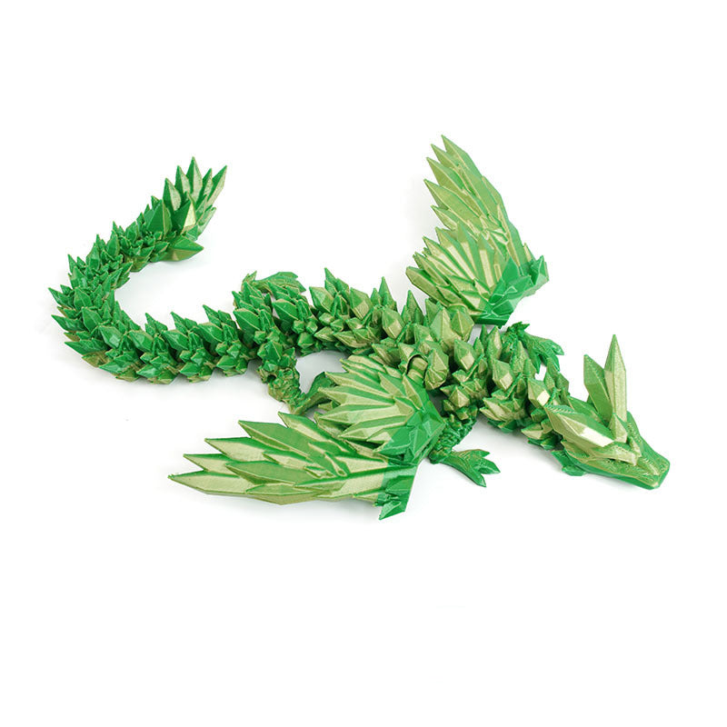 3D printed flying crystal dragon