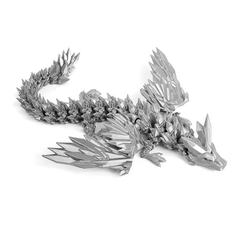 3D printed flying crystal dragon