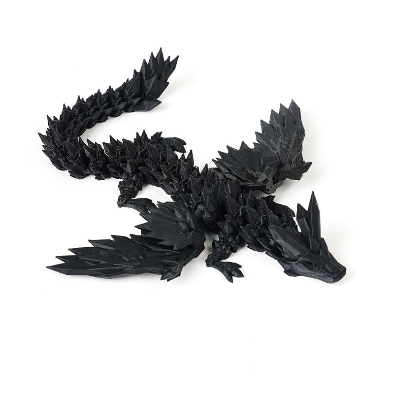 3D printed flying crystal dragon