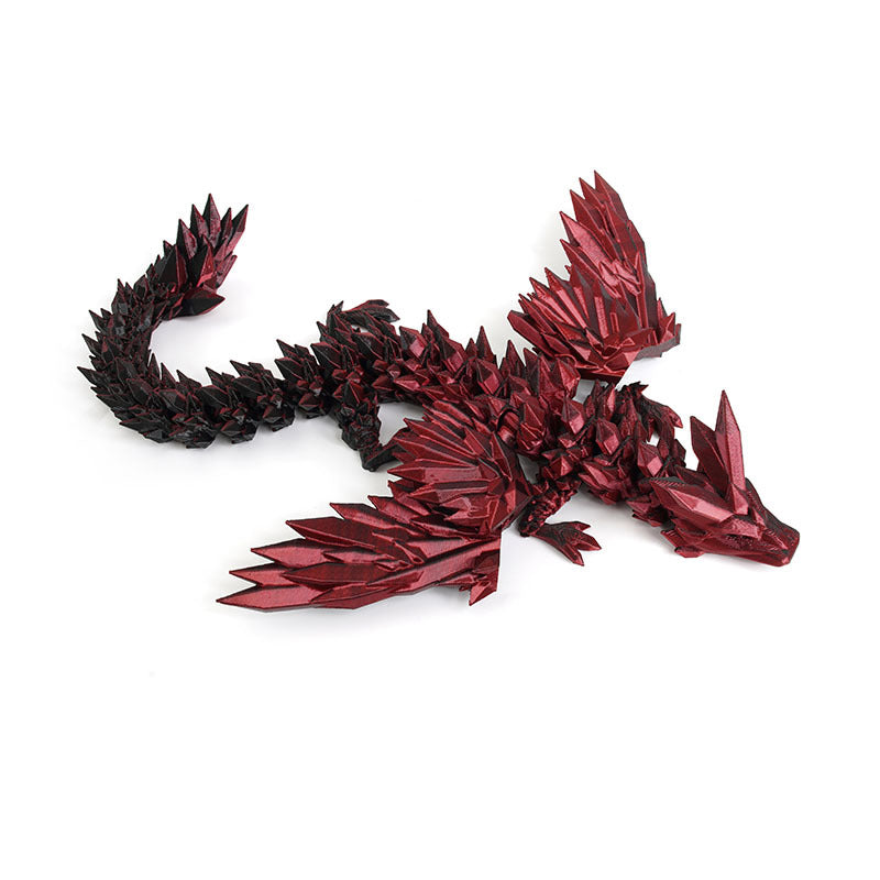 3D printed flying crystal dragon