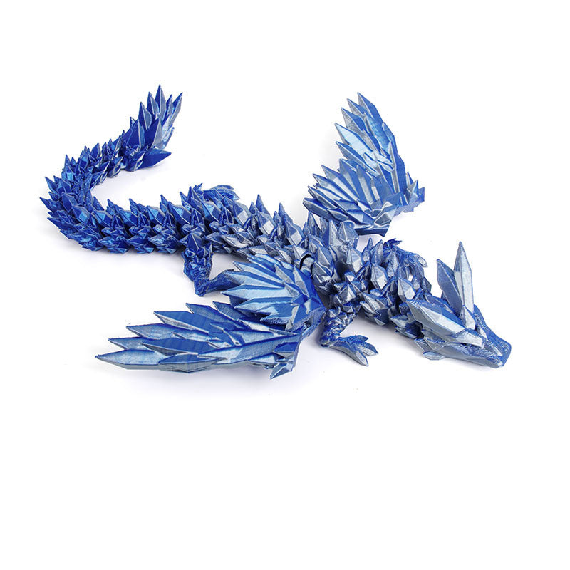 3D printed flying crystal dragon