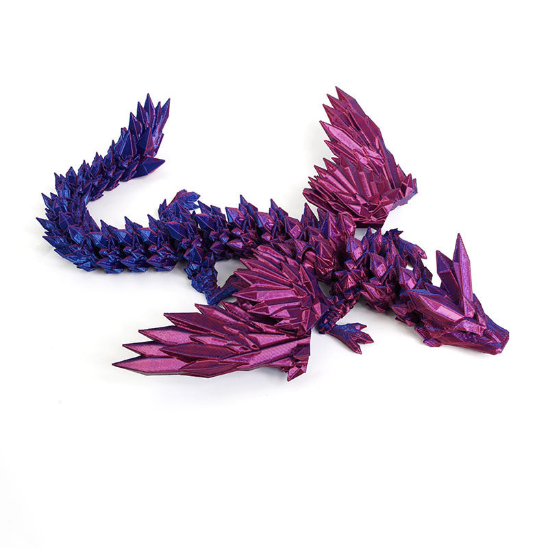 3D printed flying crystal dragon