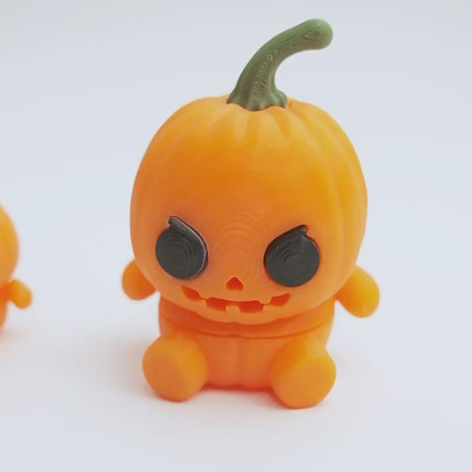 3D printing new pumpkin man Halloween pendant series keychain joints can be moved